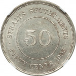 50 cents - Etablissements des Détroits