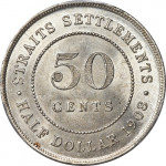 50 cents - Etablissements des Détroits
