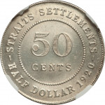 1/2 dollar - Straits Settlements
