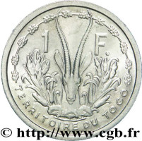 1 franc - Togo