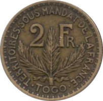 2 francs - Togo