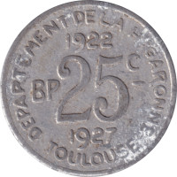 25 centimes - Toulouse