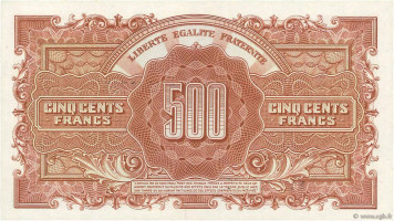 500 francs - Trésor central