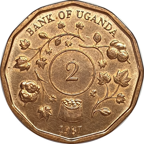 2 shillings - Uganda