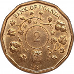 2 shillings - Ouganda