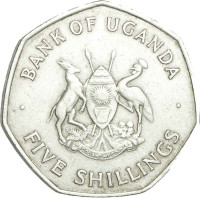 5 shillings - Ouganda
