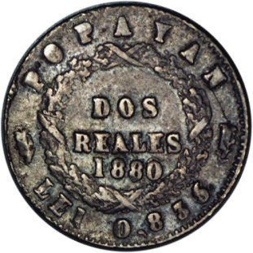 2 reales - United States of Columbia