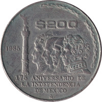 200 pesos - Etats-Unis du Mexique