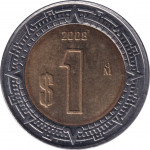 1 peso - Etats-Unis du Mexique