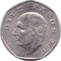 10 pesos - Etats-Unis du Mexique
