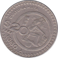20 pesos - Etats-Unis du Mexique