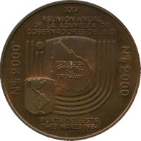 2000 pesos - Uruguay