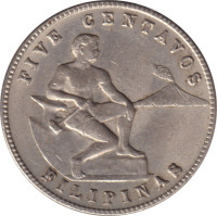 5 centavos - Administration américaine