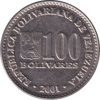 100 bolivares - Vénézuéla