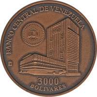 3000 bolivares - Vénézuéla