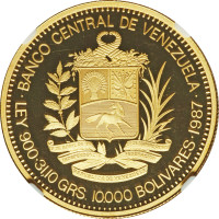 10000 bolivares - Vénézuéla
