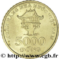 5000 dong - Vietnam