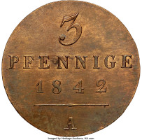 3 pfennig - Waldeck et Pyrmont