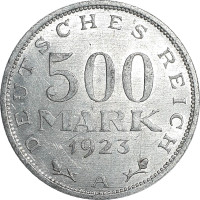500 mark - Weimar et Troisième Reich