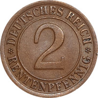 2 pfennig - Weimar et Troisième Reich