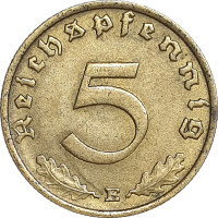 5 pfennig - Weimar and Third Reich