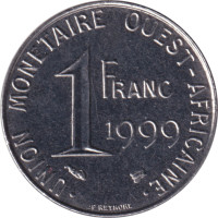 1 franc - Etats de l'Afrique de l'Ouest