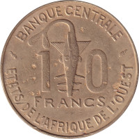 10 francs - États de l'Afrique de l'Ouest