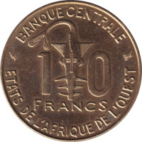 10 francs - États de l'Afrique de l'Ouest