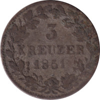 3 kreuzer - Wurttemberg