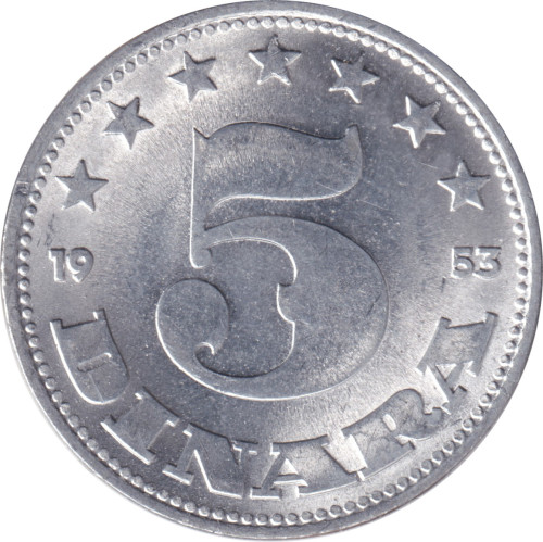 5 dinara - Yougoslavie