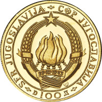 100 dinara - Yougoslavie