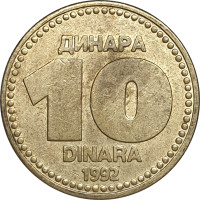 10 dinara - Yougoslavie