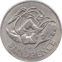 6 pence - Zambie