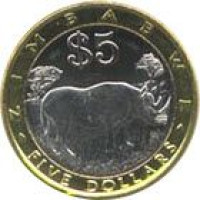 5 dollars - Zimbabwe