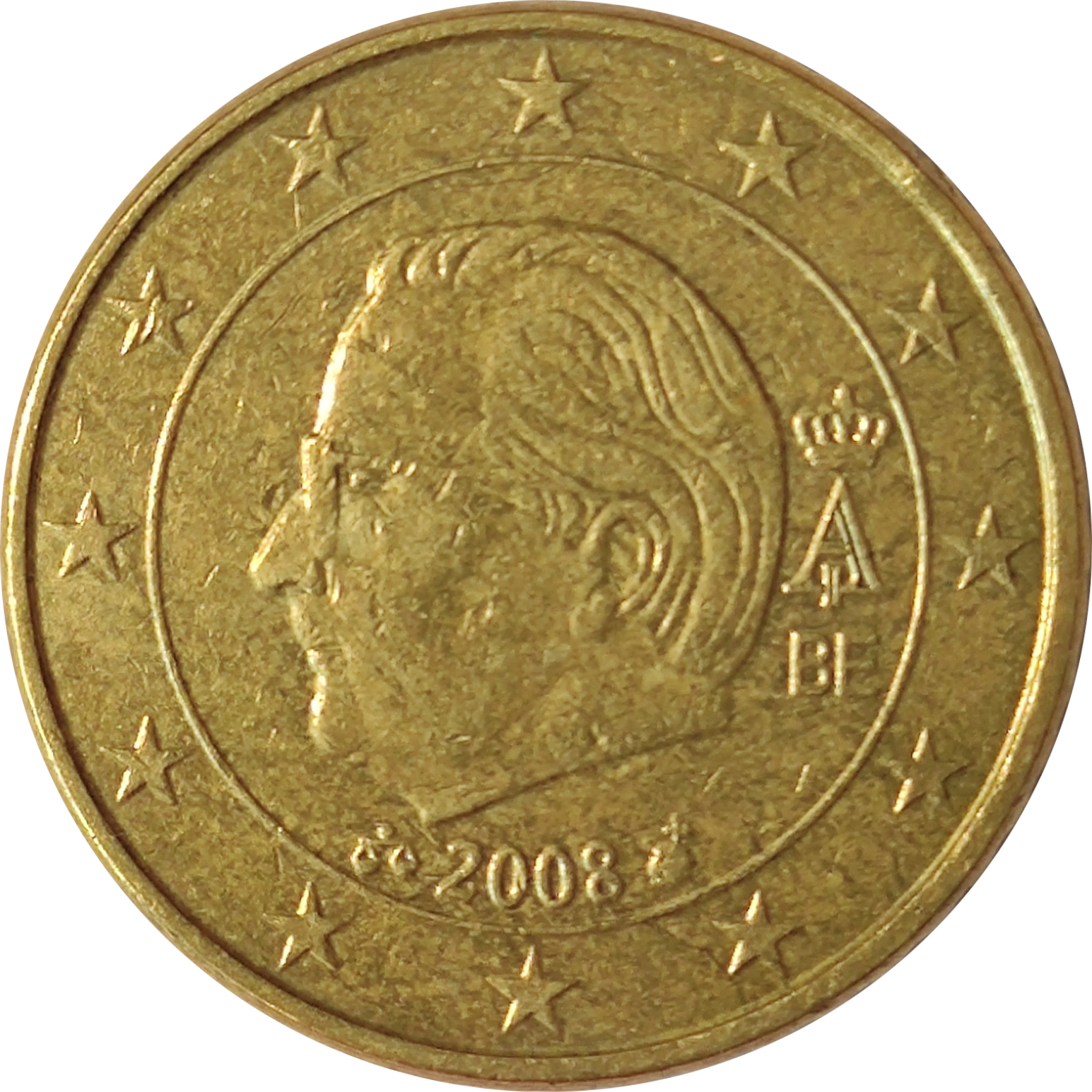 50 eurocents - Albert II - Avec monogramme
