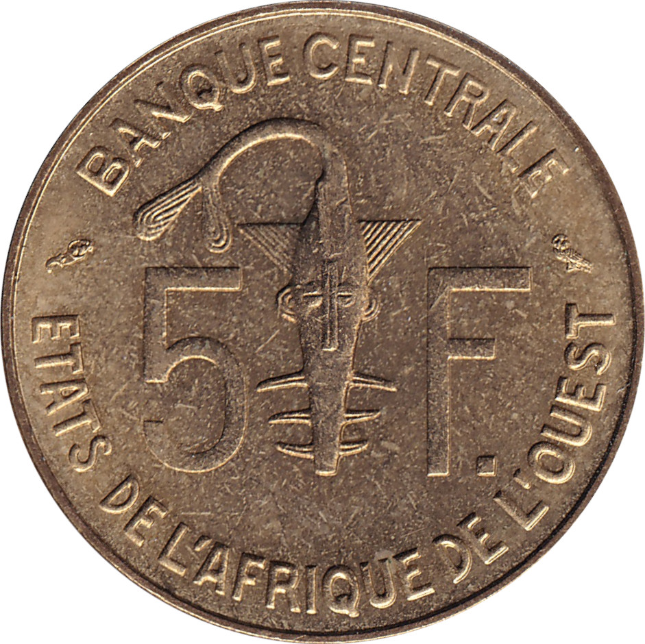 5 francs - Antilope de face
