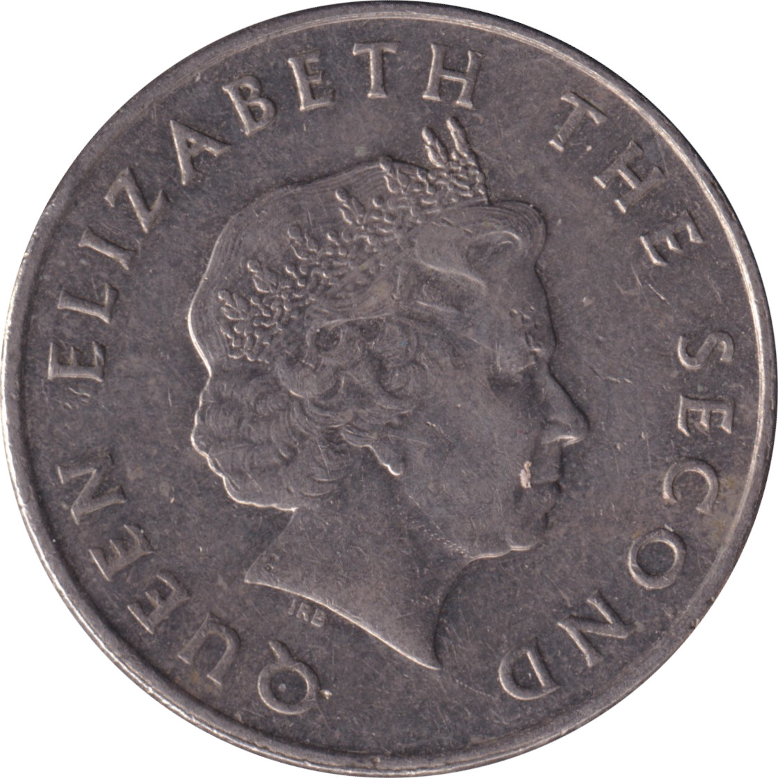 25 cents - Elizabeth II - Tête agée