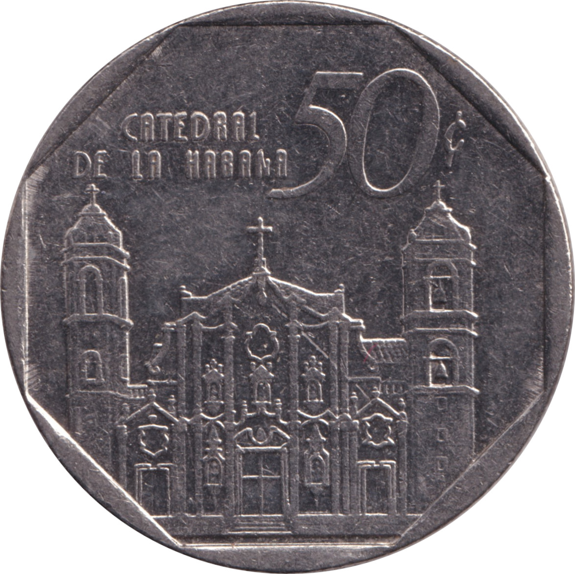 50 centavos - Cathédrale de la Havane