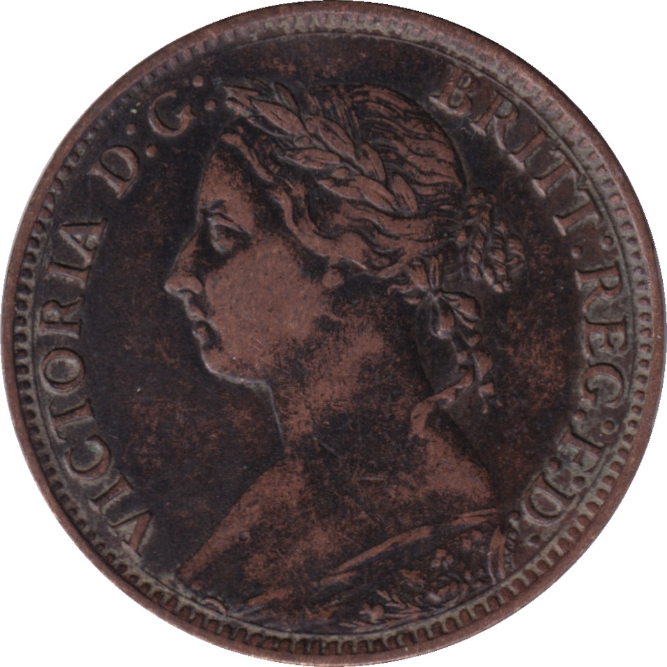 1 farthing - Victoria - Young bust