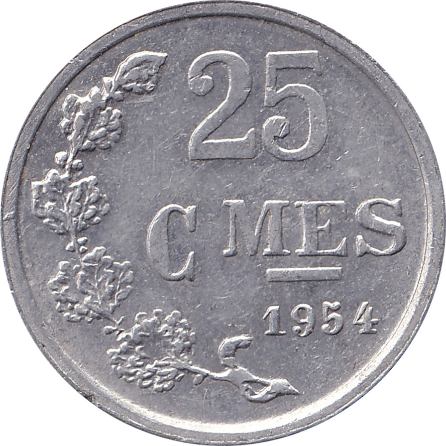 25 centimes - Charlotte - Blason - Légère