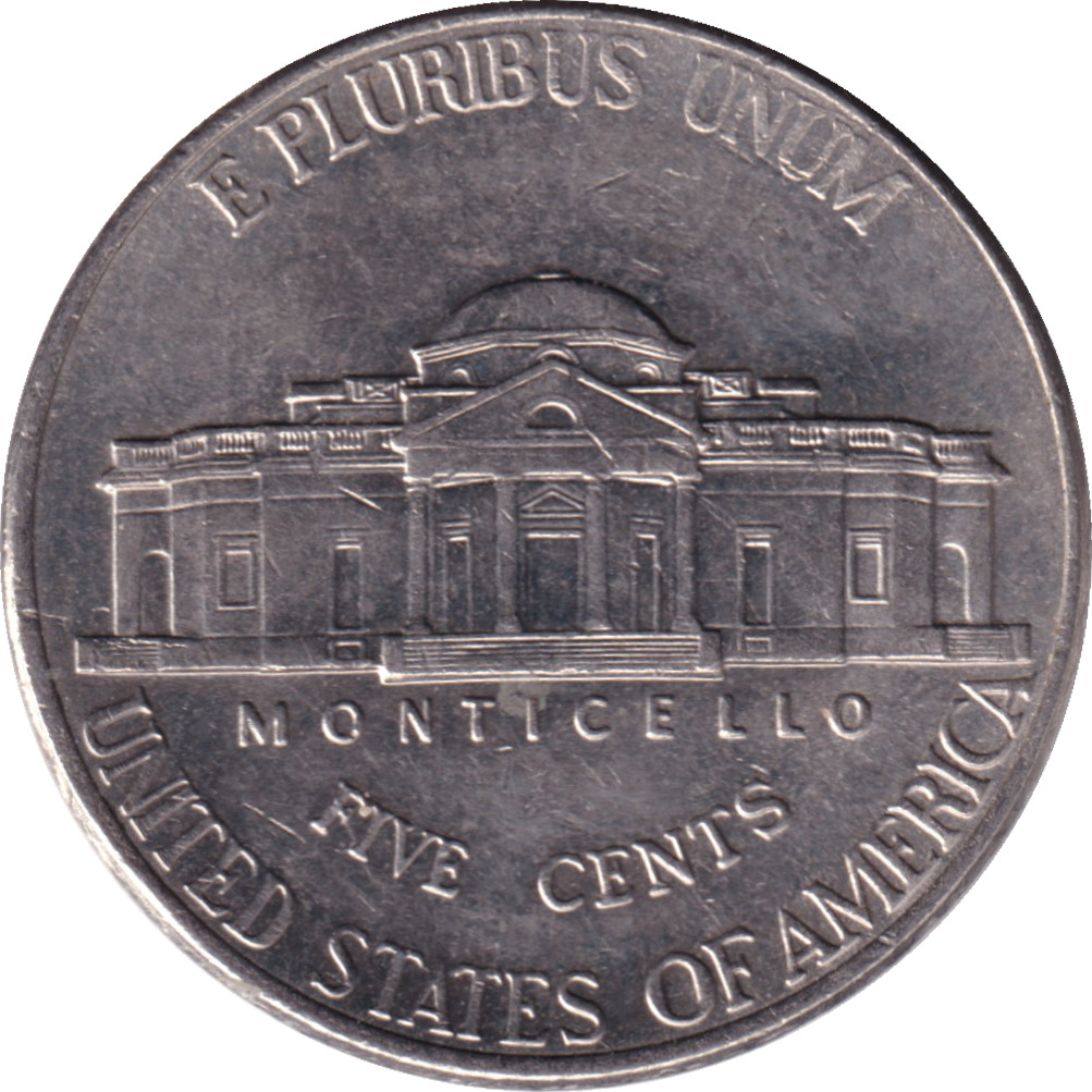 5 cents - Jefferson - Buste