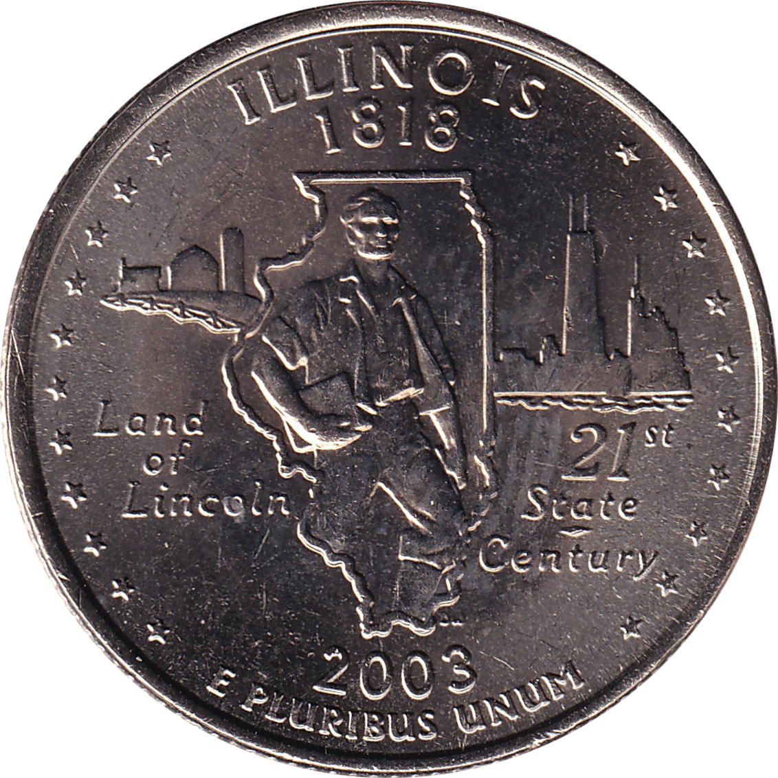 1/4 dollar - Illinois