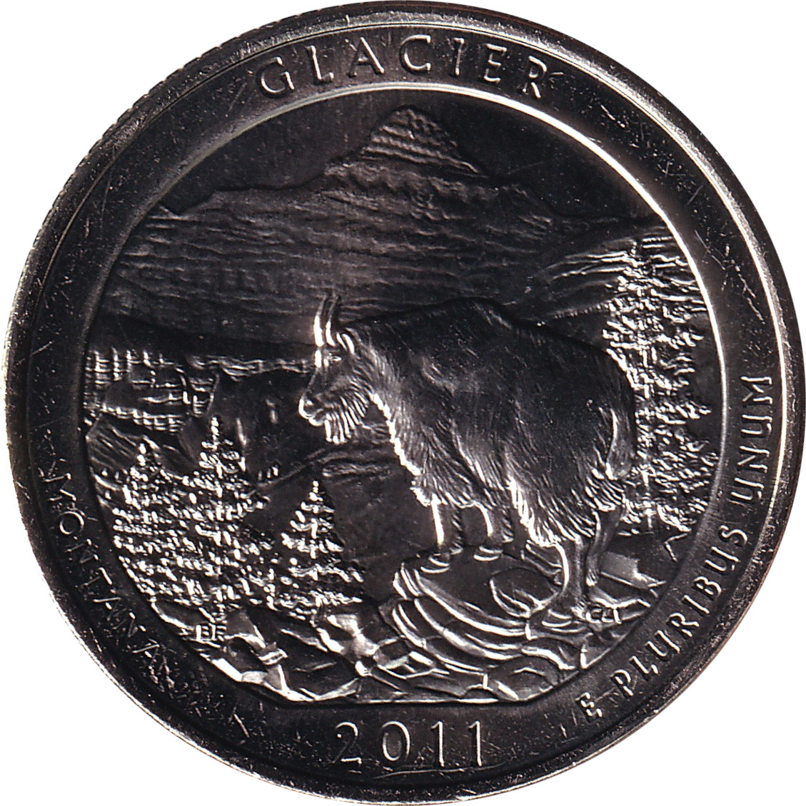 1/4 dollar - Montana - Glacier