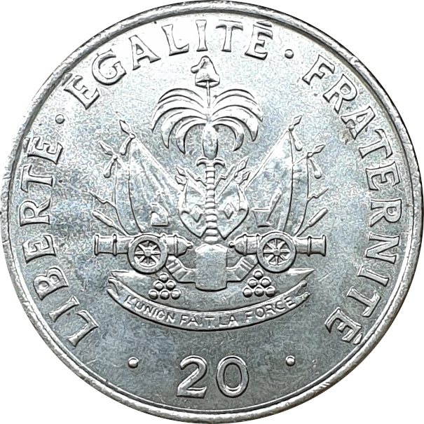 20 centimes - Charlemagne Peralte - Cupronickel