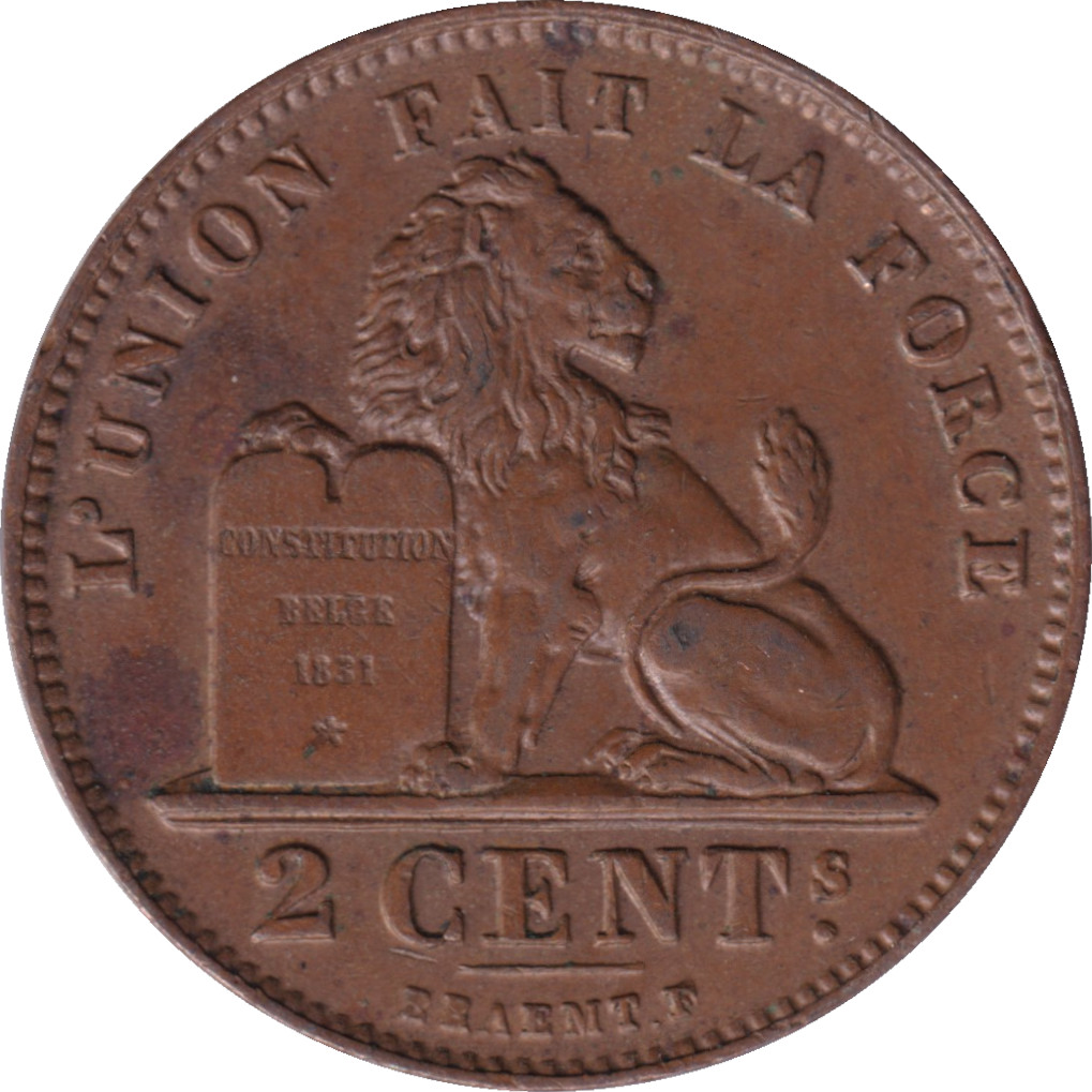 2 centimes - Léopold II