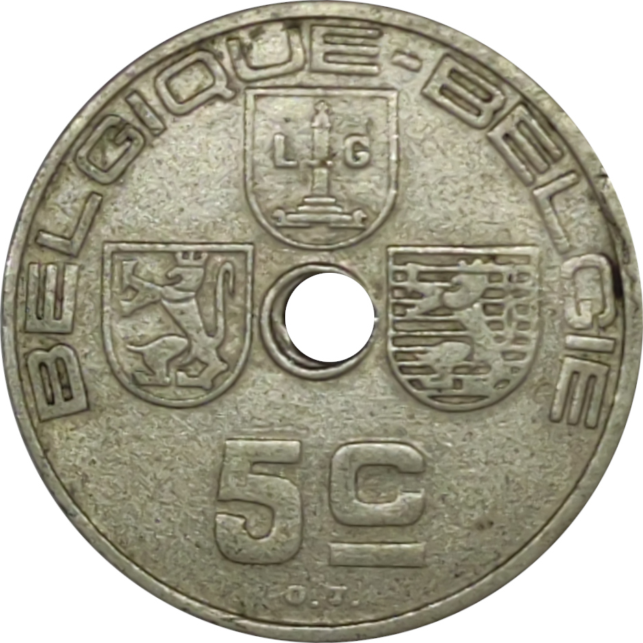 5 centimes - Léopold III