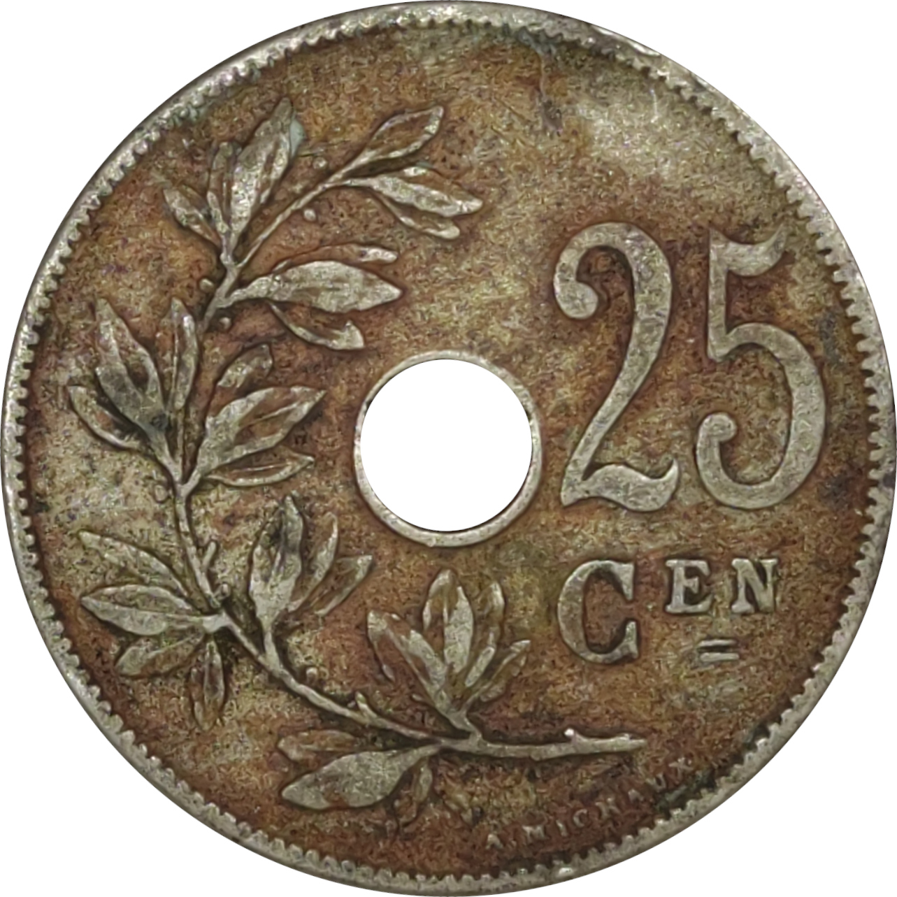 25 centimes - Leopold II