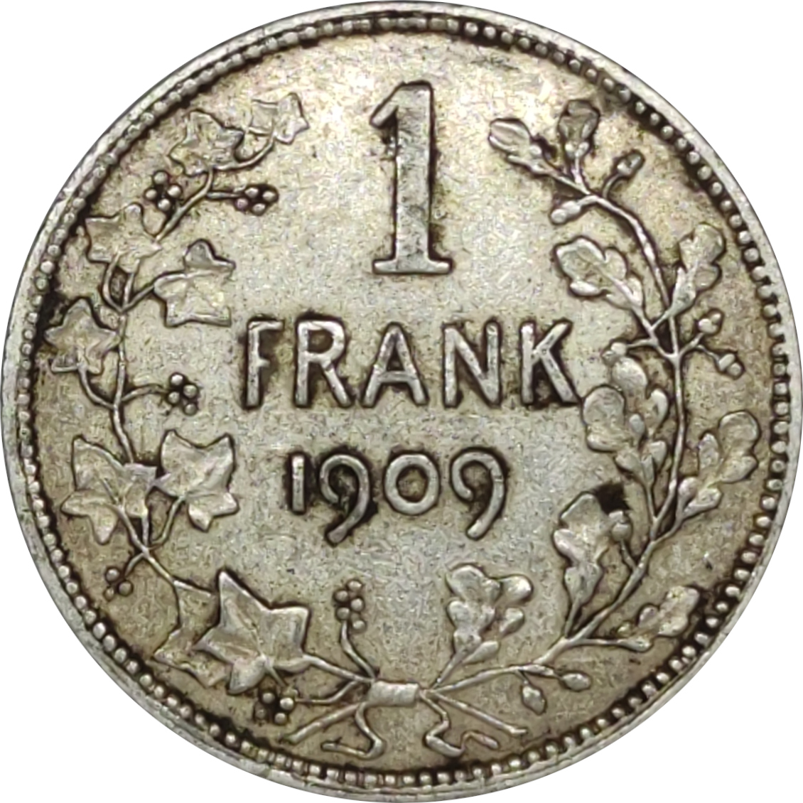 1 franc - Leopold II - Old head