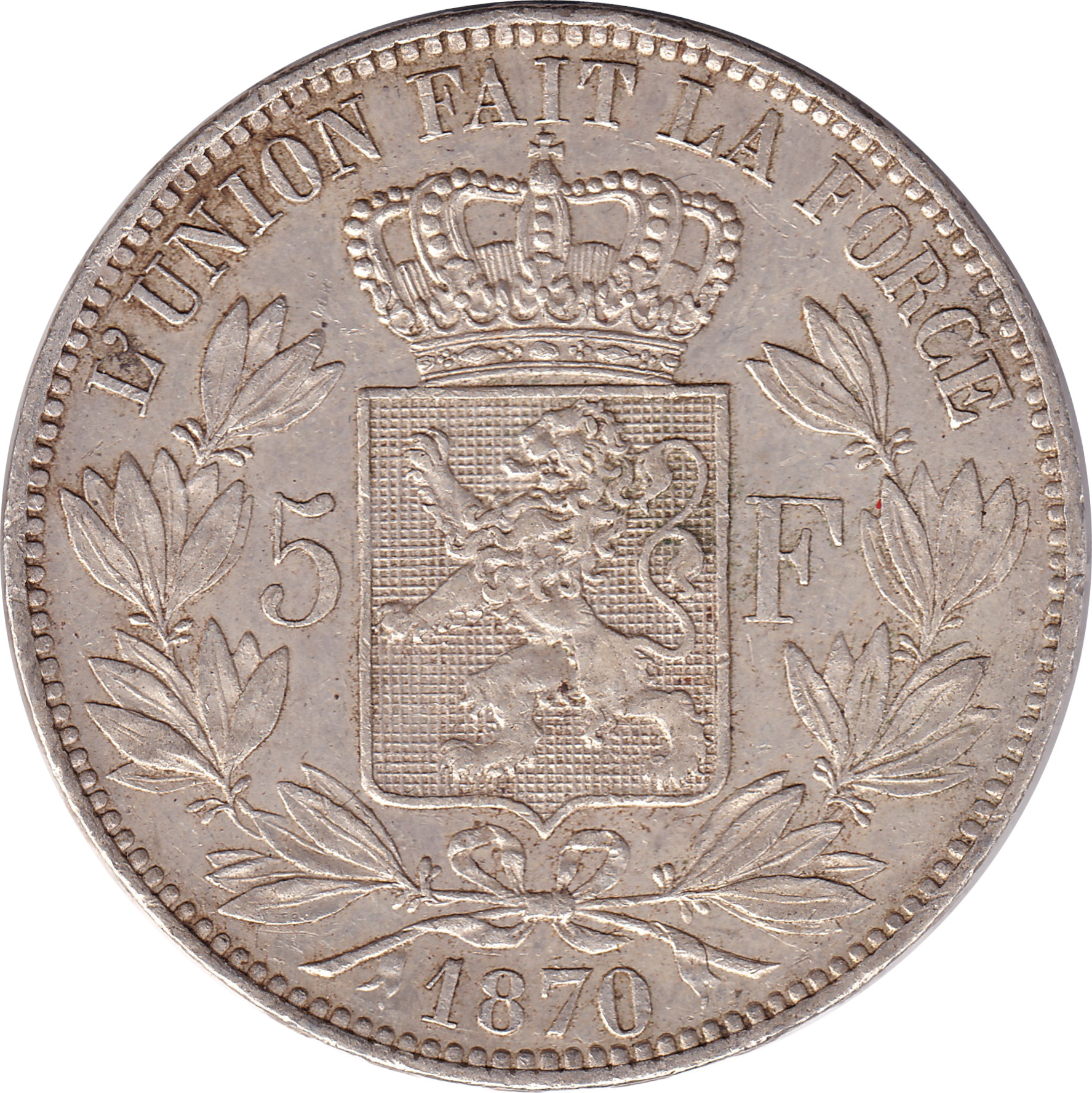 5 francs - Leopold II