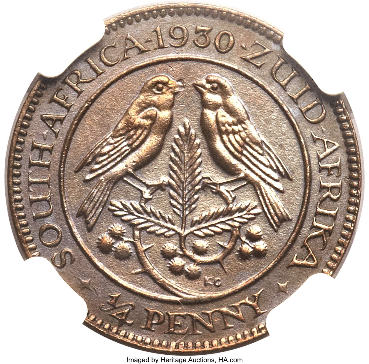 1/4 penny - George V